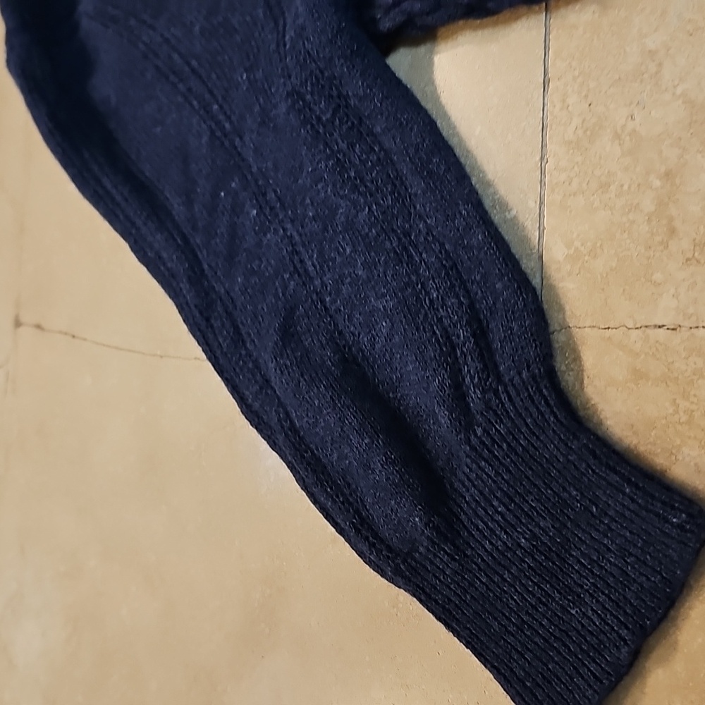 Y2K Vintage Hollister Dark Blue Babydoll Sweater Top - Picture 13 of 16